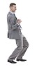 Isolated successful businessman