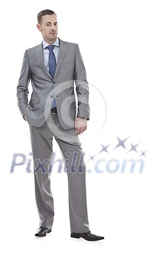 Isolated businessman posing Isolated businessman posing