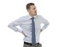 Isolated unhappy businessman