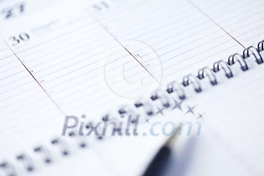 Calendar without any notes Calendar without any notes