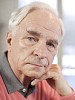Face portrairt of a serious senior man