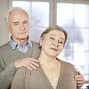 Senior couple being together