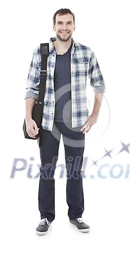 Isolated man standing Isolated man standing