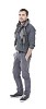 Isolated man standing
