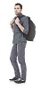 Isolated man with a backbag