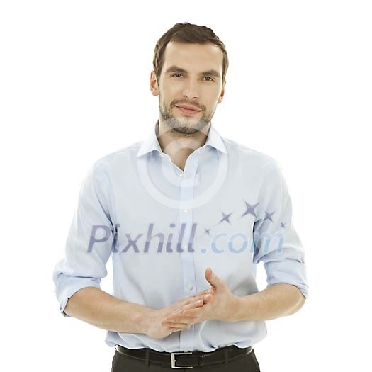 Isolated casual businessman Isolated casual businessman