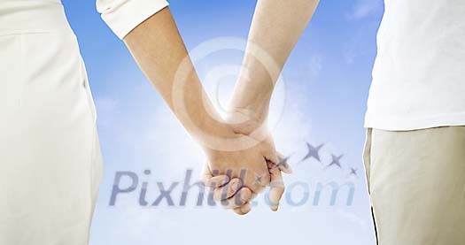 Couple holding hands Couple holding hands