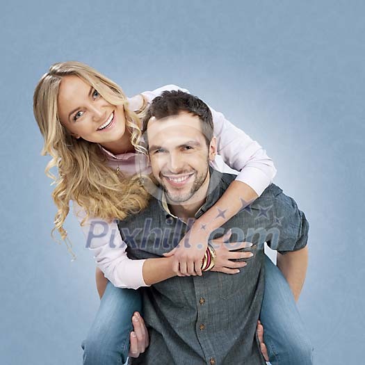 Happy couple laughing Happy couple laughing