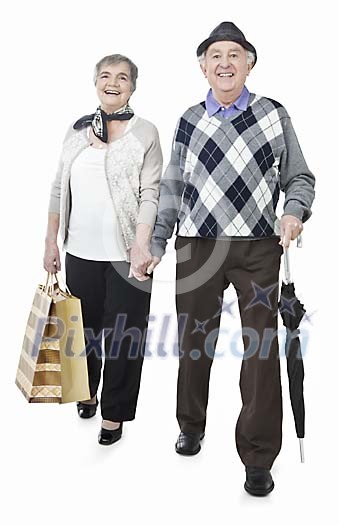 Isolated older couple Isolated older couple