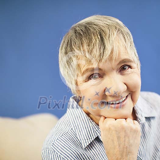 Smiling senior woman Smiling senior woman
