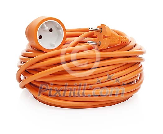 Isolated packed extension cord Isolated packed extension cord