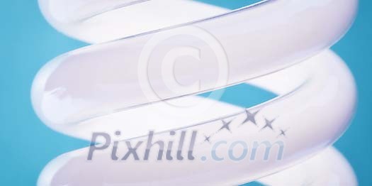 Closeup of a lamp bulb