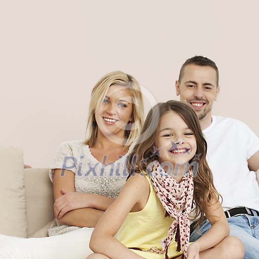 Mother and fathew with a daughter Mother and fathew with a daughter
