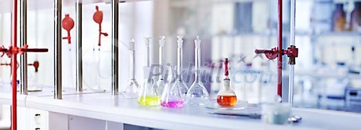 Test tubes in the laboratory Test tubes in the laboratory