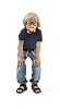 Isolated boy with eyeglasses