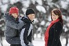 Family enjoying winter