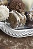 Chocolate candy on the plate