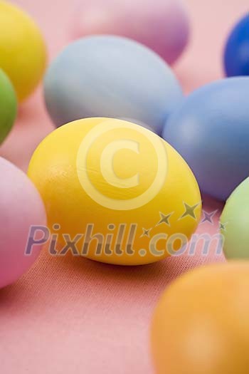 Different coloured easter eggs Different coloured easter eggs