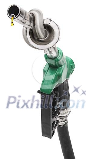 Gas pump pistol with a knot Gas pump pistol with a knot