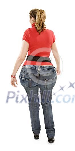 Woman with digitally generated big butt Woman with digitally generated big butt