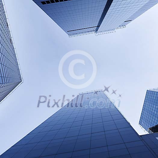 Skycrapers reaching the sky Skycrapers reaching the sky