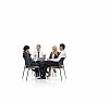 Business meeting in white space (including clipping path)