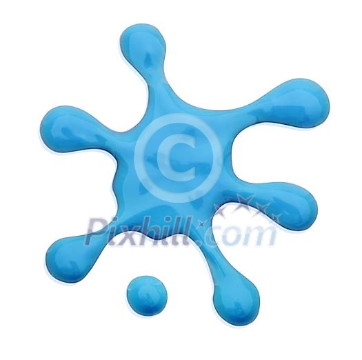 Artistic blue splash with clipping path Artistic blue splash with clipping path