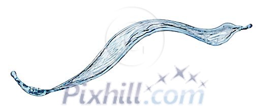 Splash of water isolated in white Splash of water isolated in white