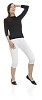 Standing woman laughing (clipping path included)