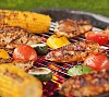 Chicken Fillet and vegetables in grill
