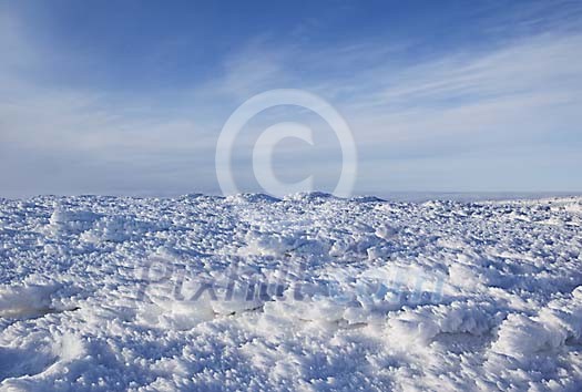 Frozen snowfield Frozen snowfield