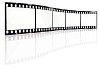 Empty film strip with clipping path