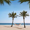 Woman on the beach, relaxing