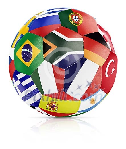 Conceptual symbol of football world championships Conceptual symbol of football world championships