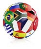 Conceptual symbol of football world championships