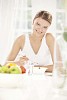 Woman having a breakfast