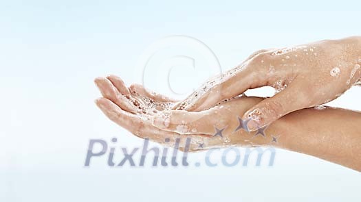 Handwashing closeup Handwashing closeup
