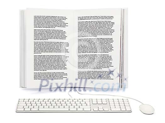 Book made as a computer screen Book made as a computer screen