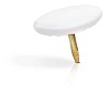 Clipped white thumbtack