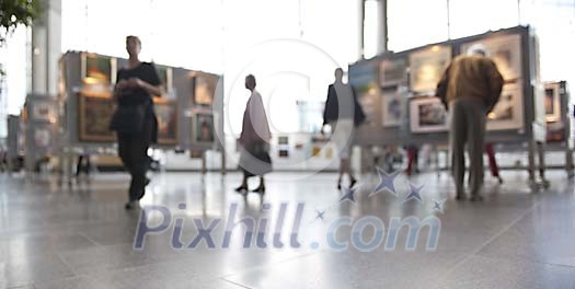 People in the art gallery People in the art gallery
