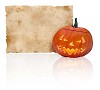 Clipped halloween greeting card