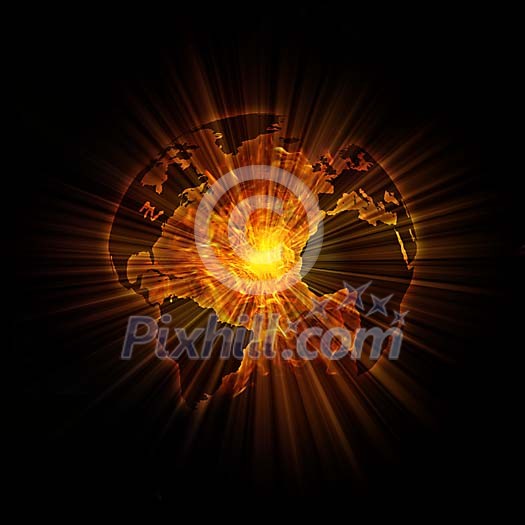 Exploding world Exploding world