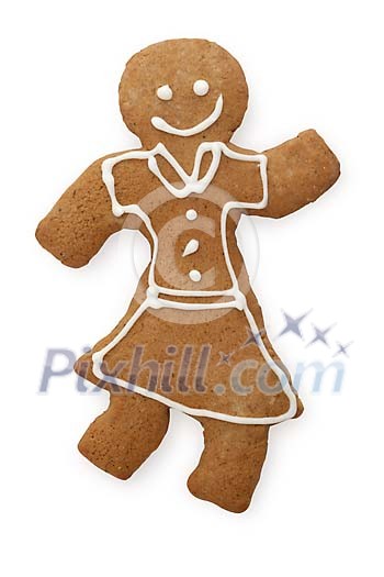 Clipped gingrbread woman Clipped gingrbread woman