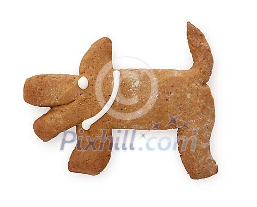 Clipped gingerbread dog Clipped gingerbread dog
