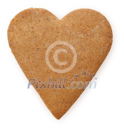 Clipped gingerbread heart Clipped gingerbread heart