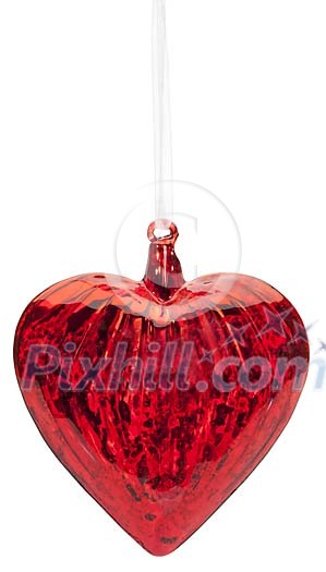 Clipped red christmas heart Clipped red christmas heart