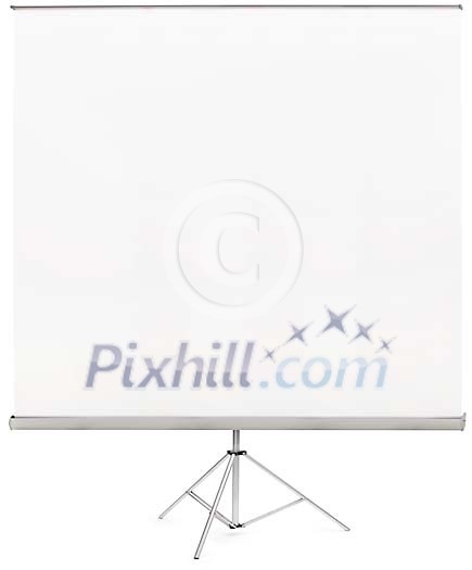 Clipped empty presentation board Clipped empty presentation board