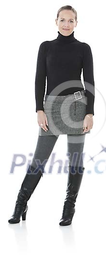 Clipped woman standing Clipped woman standing