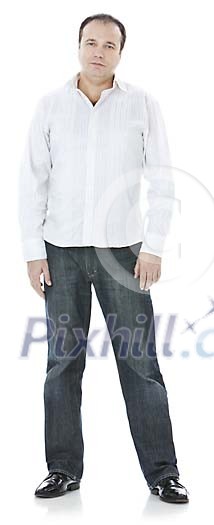 Clipped man standing Clipped man standing