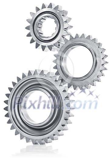 Clipped three gears on top of eachother Clipped three gears on top of eachother